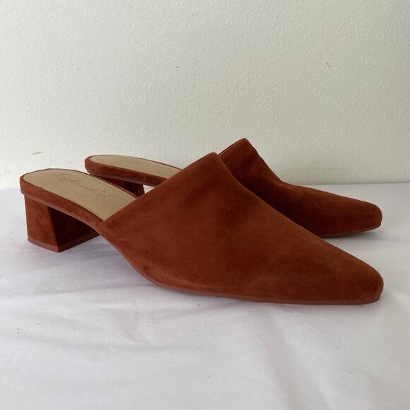Splendid Lorelei Suede Mule Black Cherry Burgundy Size 8 - Picture 4 of 13